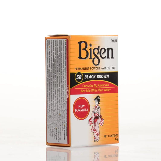 Bigen Permanent Powder Hair Color - 58 - Black Brown