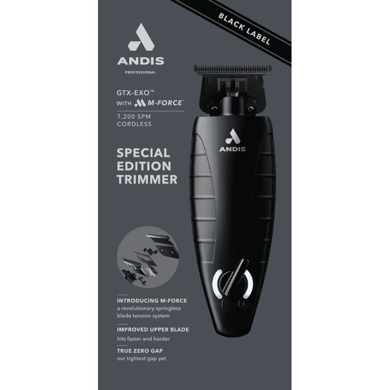 Andis GTX-EXO Black Label Li Trimmer w/ M-Force Blade #561862