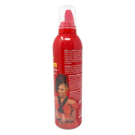 Ampro Shine-N-Jam Magic Fingers Setting Mousse For Braiders