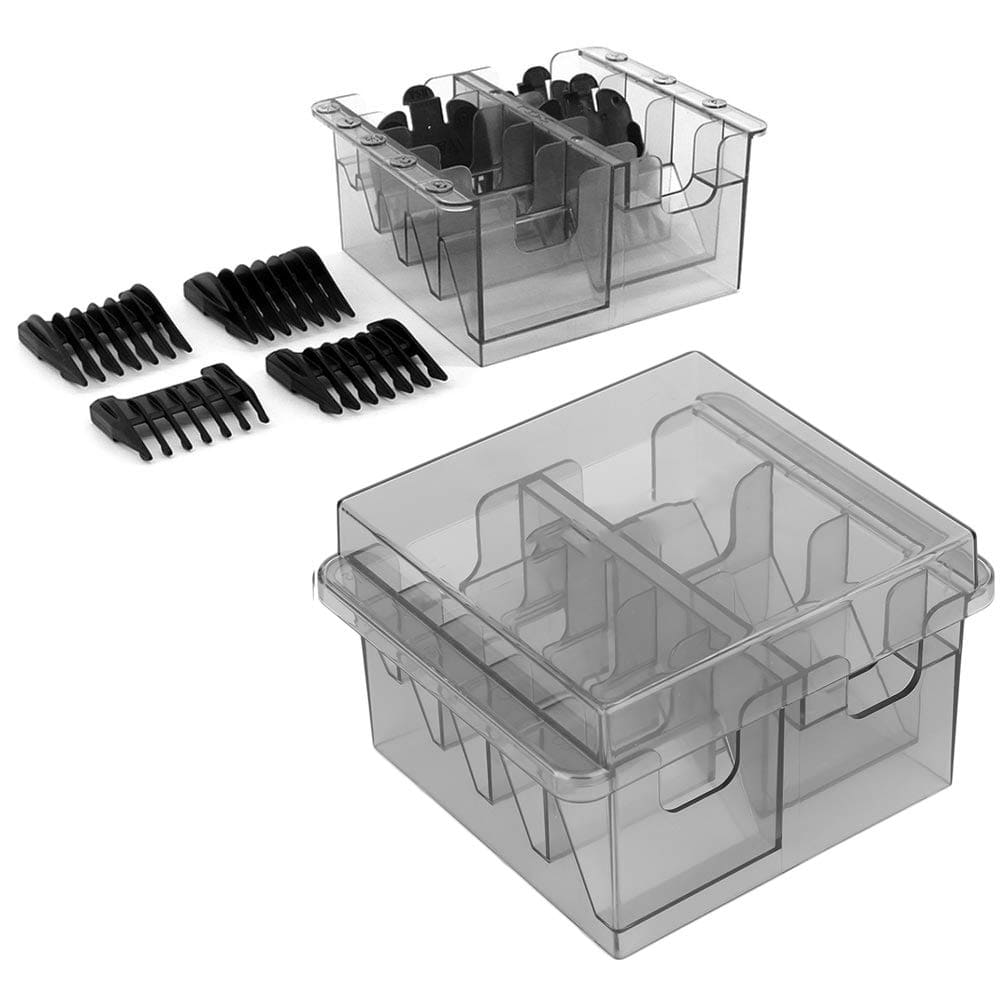 BARBER BOX 8 PIECE STORAGE BOX FOR PLASTIC GUARD COMBS