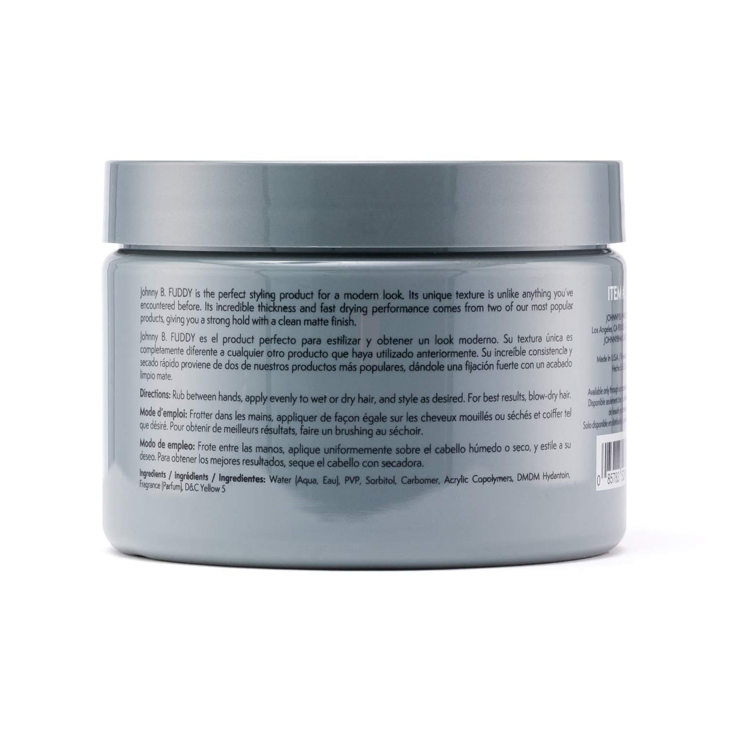JOHNNY B. Fuddy Matte Styling Gel
