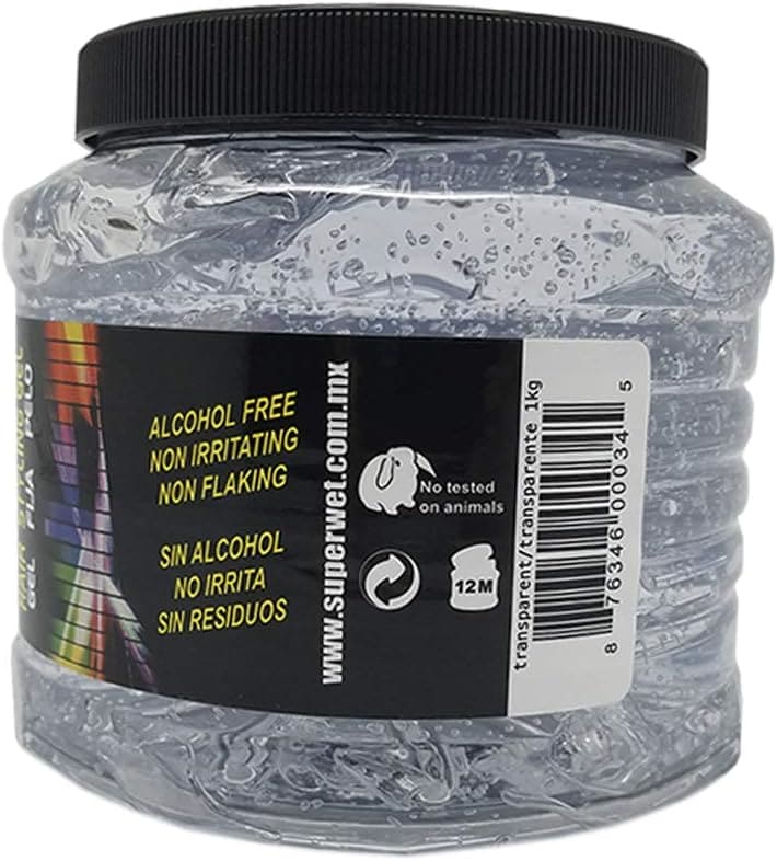 SUPER WET HAIR STYLING GEL, CLEAR JUMBO 35.3 OZ #26670