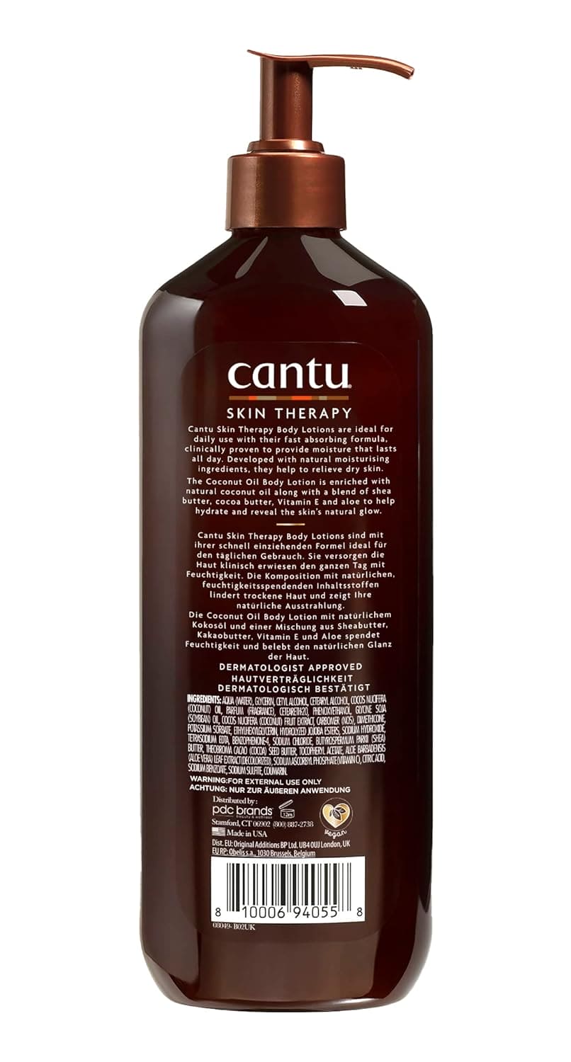 Cantu Coconut Oil Body Lotion, 16 Fl Oz