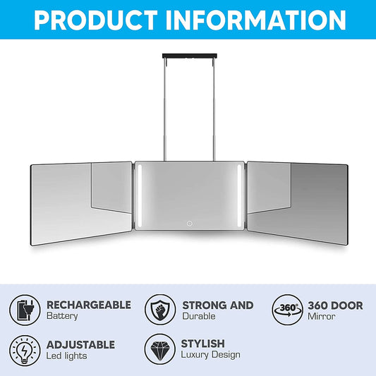 3 WAY SELF CUT MIRROR