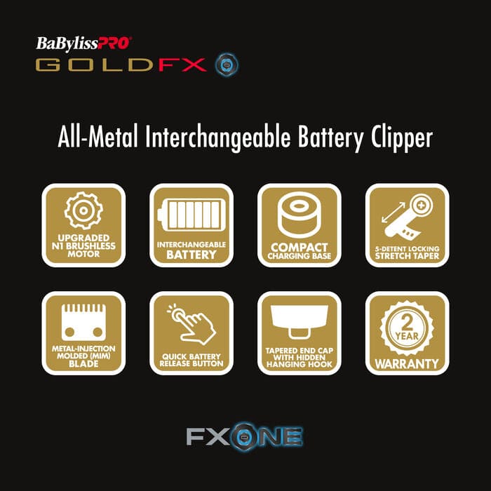 BABYLISSPRO® FXONE FX899G GOLDFX CLIPPER
