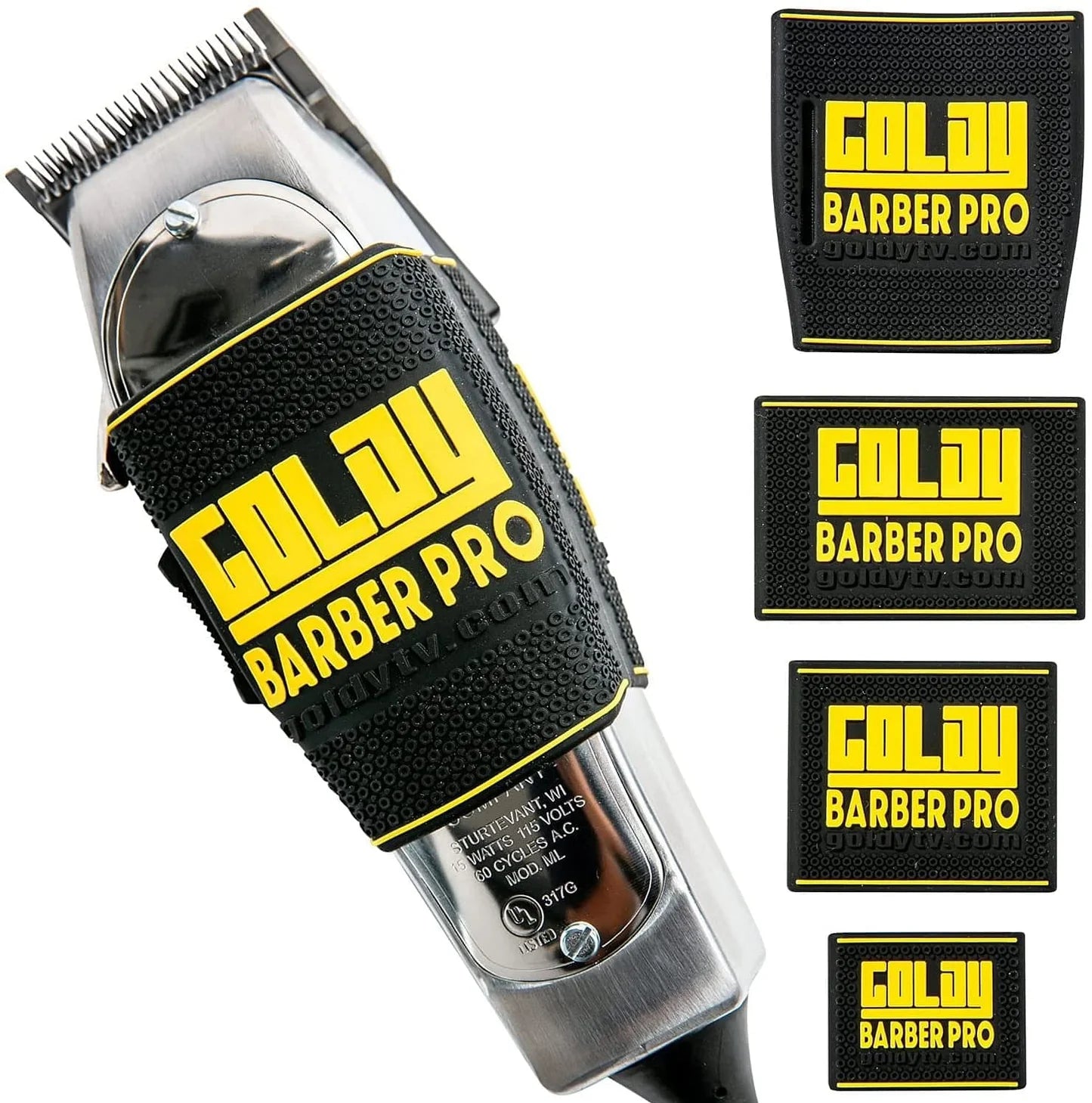 Goldy Professional Barber Clipper Grip Bands, Non Slip and Heat Resistant Clipper Bands
