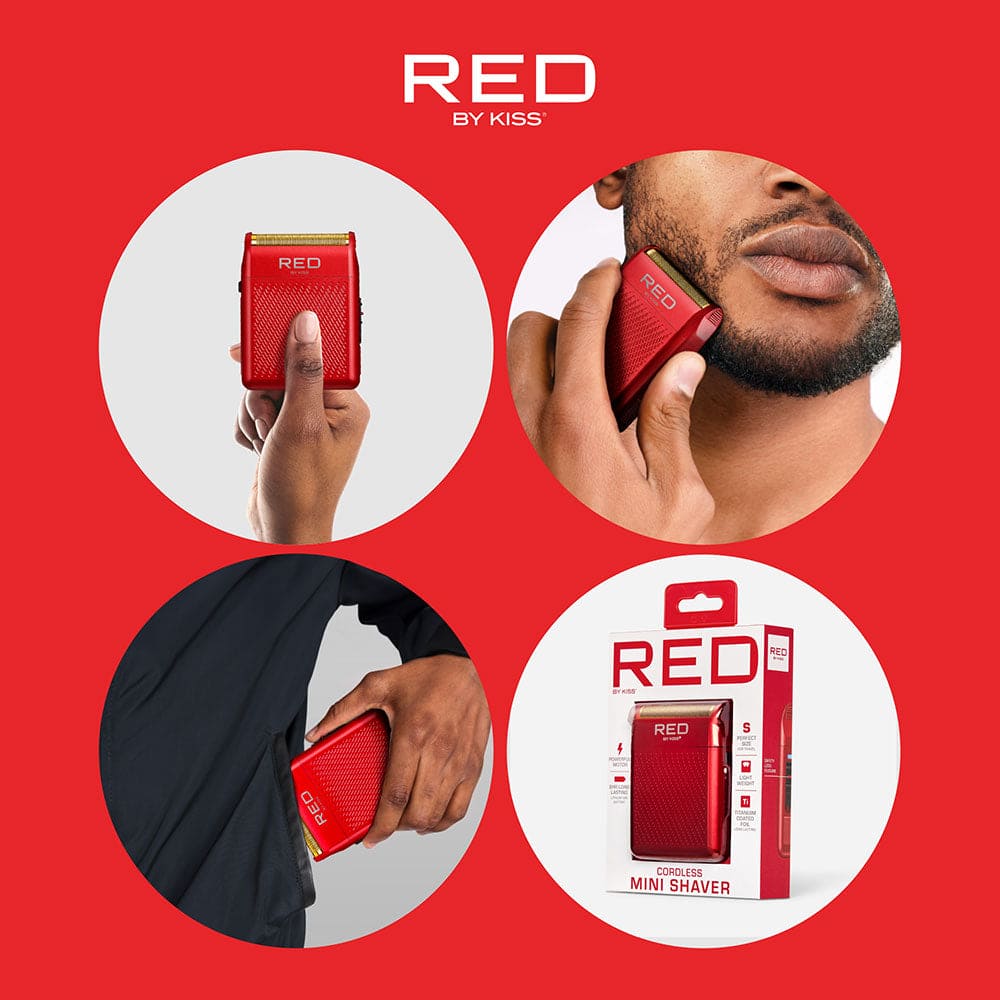 RED BY KISS CORDLESS MINI SHAVER