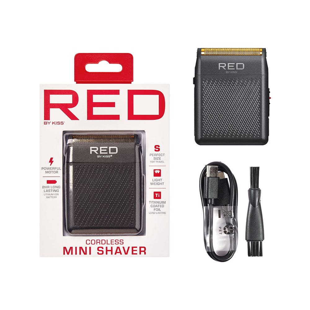 RED BY KISS CORDLESS MINI SHAVER
