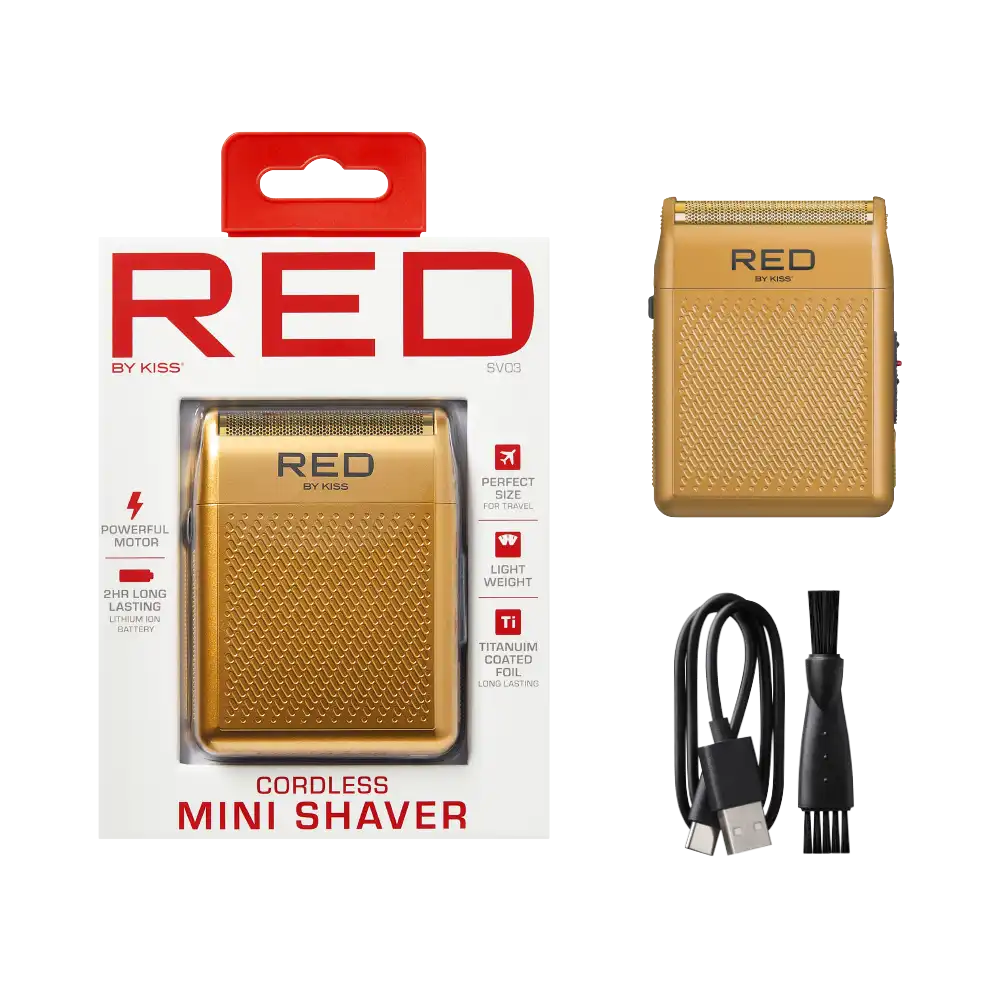 RED BY KISS CORDLESS MINI SHAVER