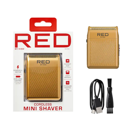 RED BY KISS CORDLESS MINI SHAVER