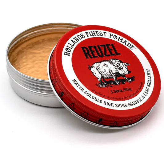 Reuzel Red Pomade Water Soluable High Shine, 3.38oz