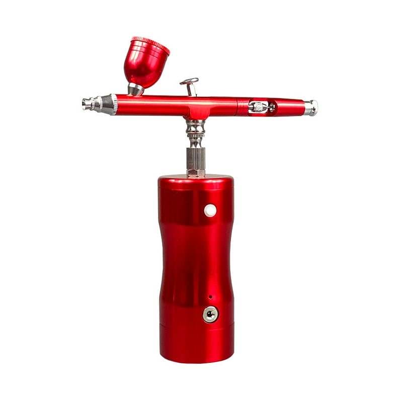 Airbrush Set with Compressor for Barber Lineup, Makeup, Model, Nail, with Cleaning Tool