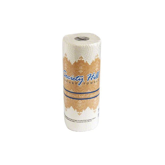 Kitchen Roll Perforated Towel Society Hill 3085 2-Ply 11" x 8" - 85 Sheet Roll, 30 rolls per case
