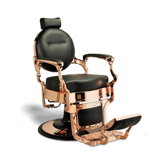 McKinley Barber Chair (Black/Rose Gold) by Berkeley