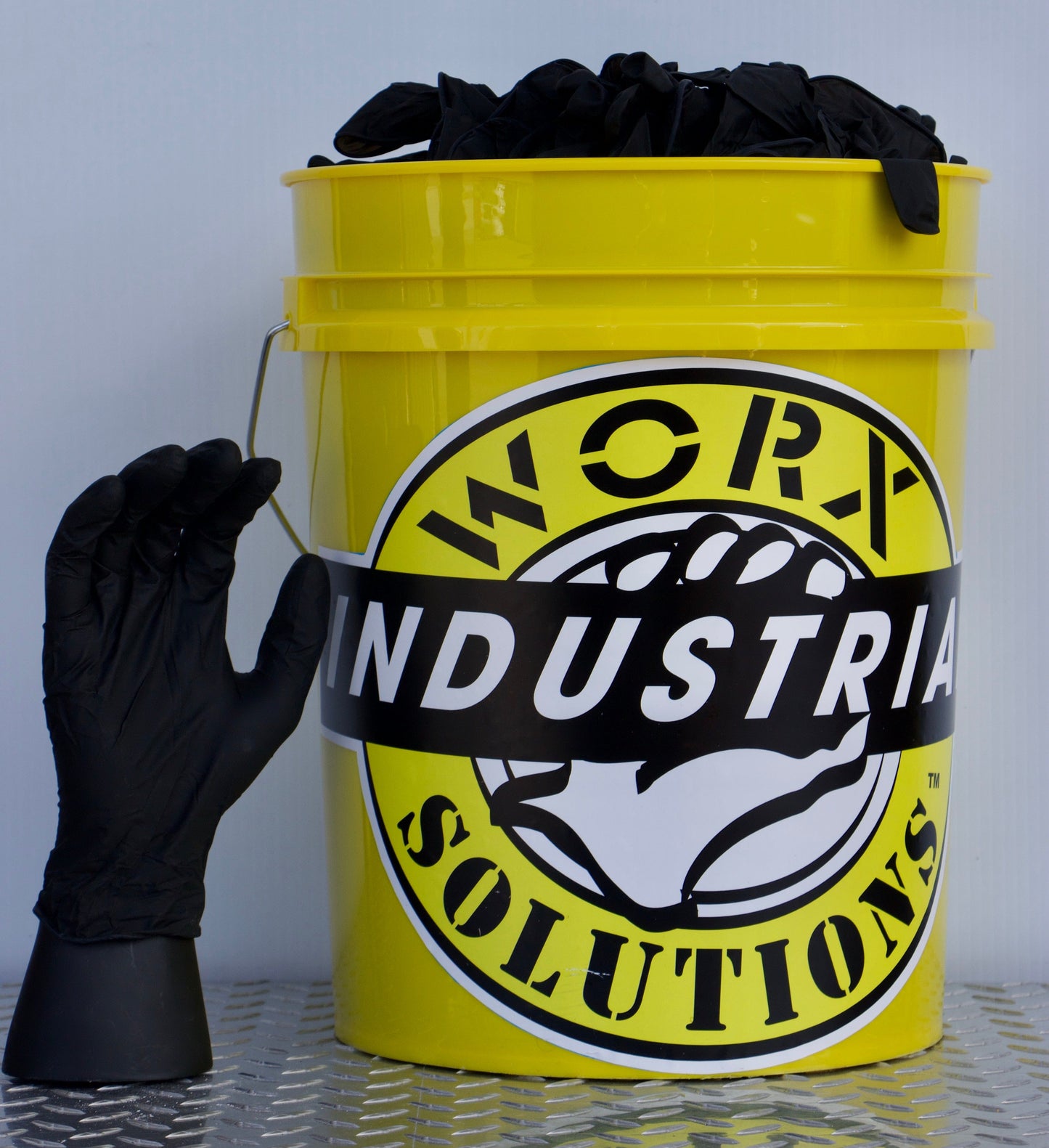 100 pcs. Nitrile Black Durable Barber Gloves Powder Latex-Free S/M/L