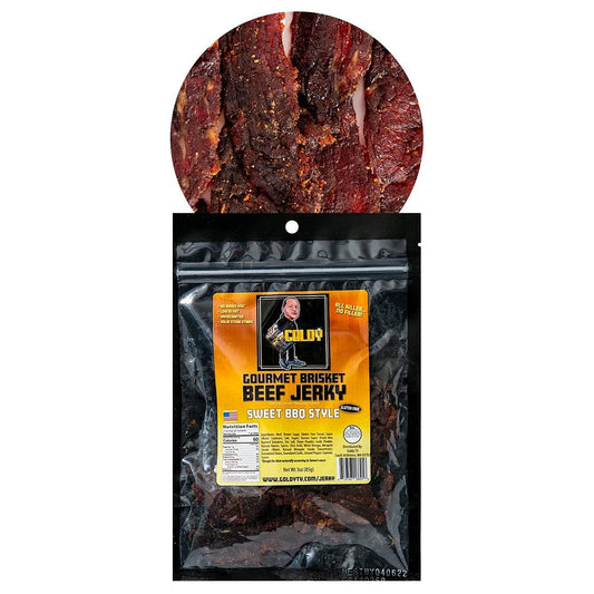 Sweet BBQ Brisket Beef Jerky, 3oz