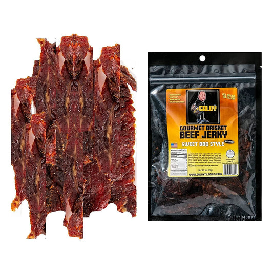 Sweet BBQ Brisket Beef Jerky, 3oz