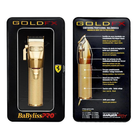 BaByliss Pro GOLDFX Metal Lithium Clipper #FX870G (Dual Voltage) - Goldy TV