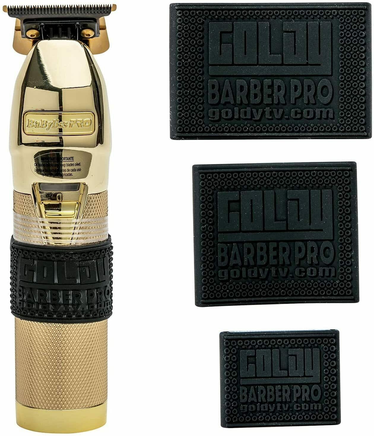 Goldy Professional Barber Clipper Grip 3 PCS, Grip Bands, Non Slip and Heat Resistant Clipper Bands ( Black/Yellow )