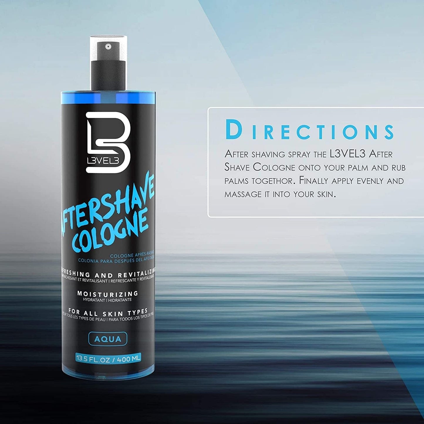 Level 3 After Shave Cologne Calms Redness and Irritation Hydrating Refreshing for Skin - Goldy TV