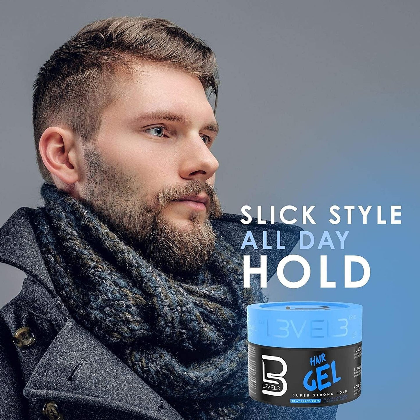 Level 3 Hair Gel Super Strong Hold Flake Free Long Lasting Shine 1000 ml - Goldy TV