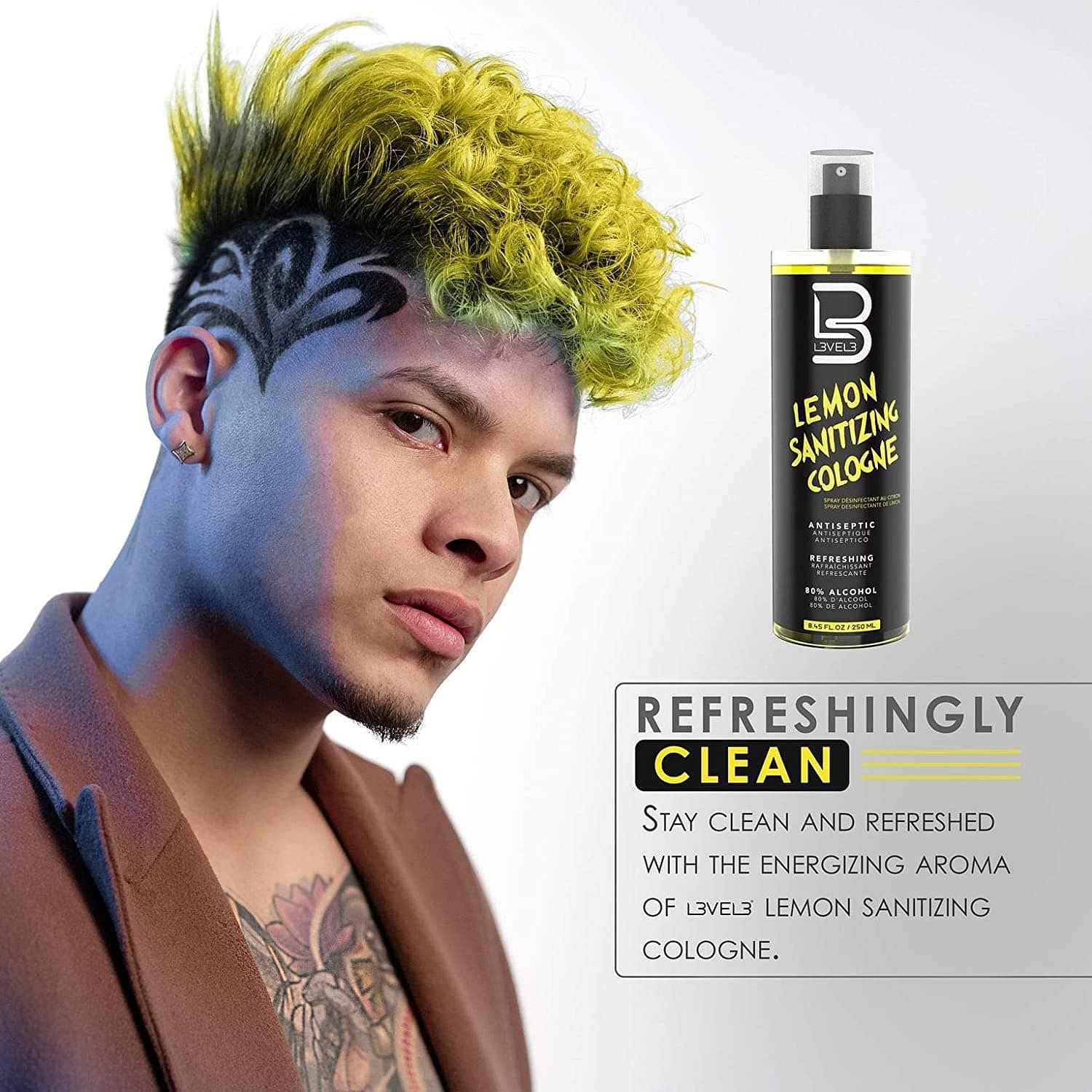 Level 3 Lemon Sanitizing Cologne Mens Travel Cologne Perfect for any Occasion - Goldy TV