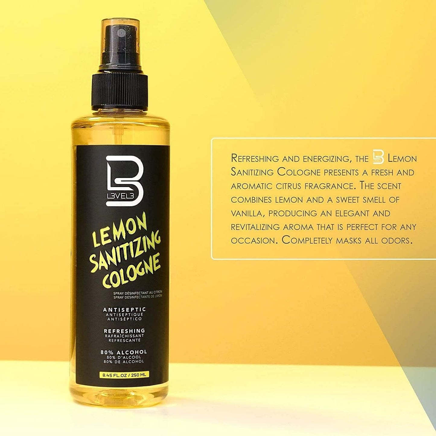 Level 3 Lemon Sanitizing Cologne Mens Travel Cologne Perfect for any Occasion - Goldy TV