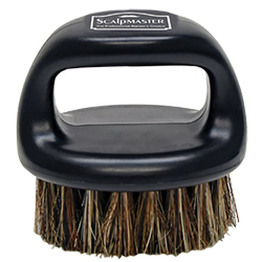 100% Scalpmaster Boar Bristle Knuckle Barber Brush - Goldy TV