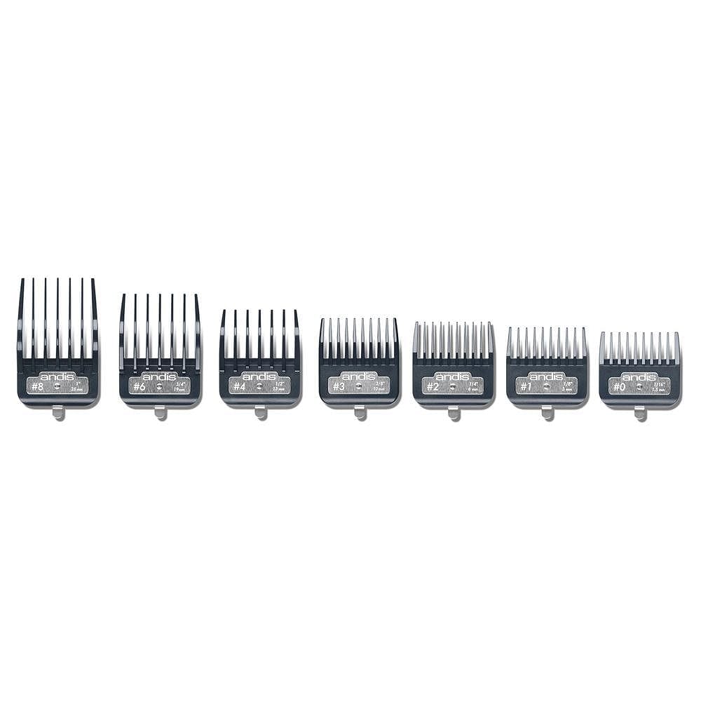 Andis #33645-Master Premium Metal Clip Comb Set, 7pc - Goldy TV
