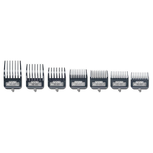 Andis #33645-Master Premium Metal Clip Comb Set, 7pc - Goldy TV