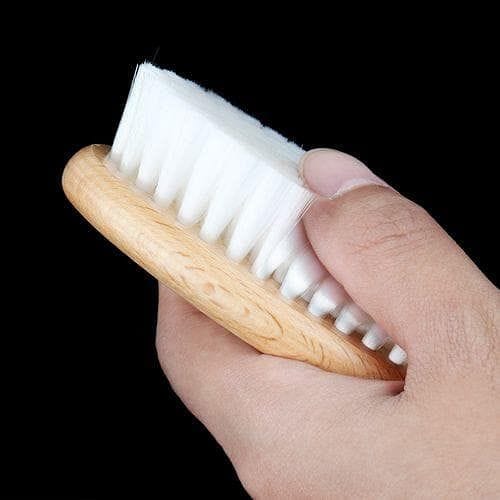ND10 Wooden Handle Hairdressing Soft Fiber Brush Barber Neck Duster Cleaning Remove Brush Hair Styling Tools - Goldy TV