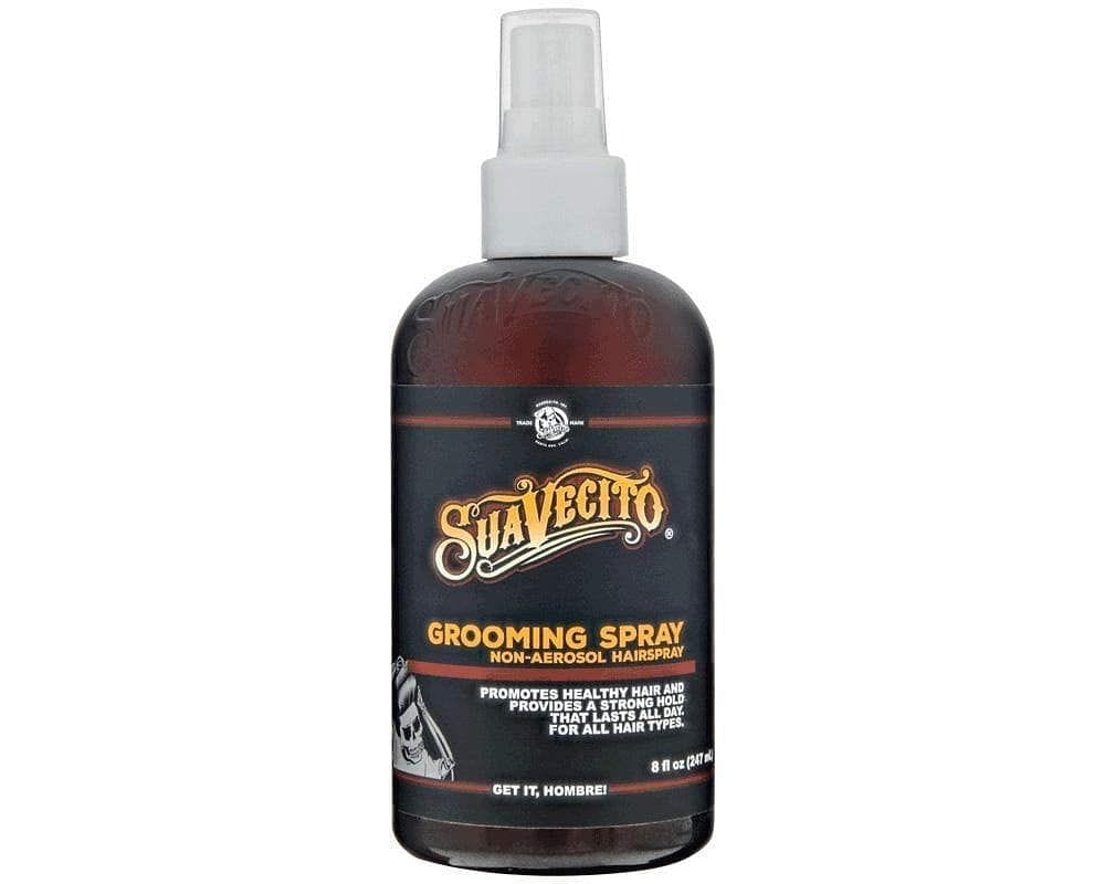 Suavecito Pomade Grooming Spray, 8 oz High Shine Strong Hold (Non-Aerosol Hairspray) - Goldy TV