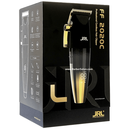 JRL FreshFade 2020C Cordless Clipper with Accessories - Gold #2020C-G (Dual Voltage)