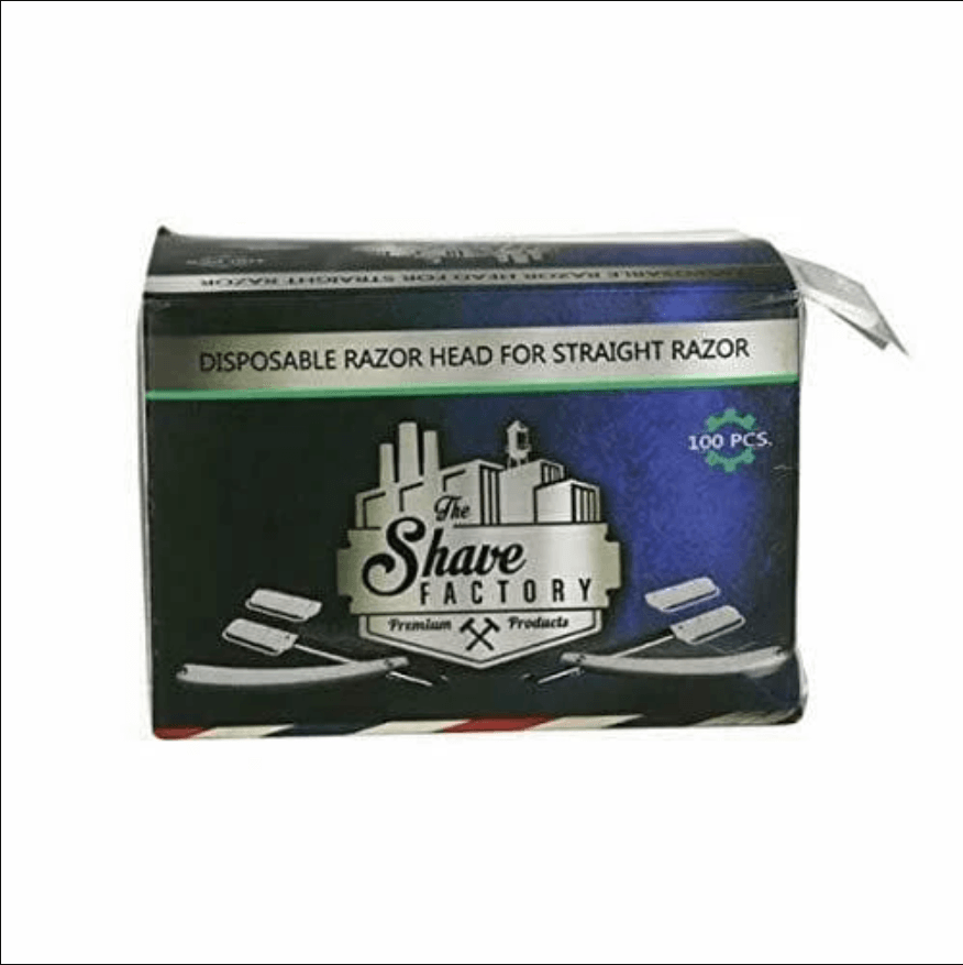 The Shave Factory Straight Razor with Disposable Head System - Head 100 ct. - Goldy TV