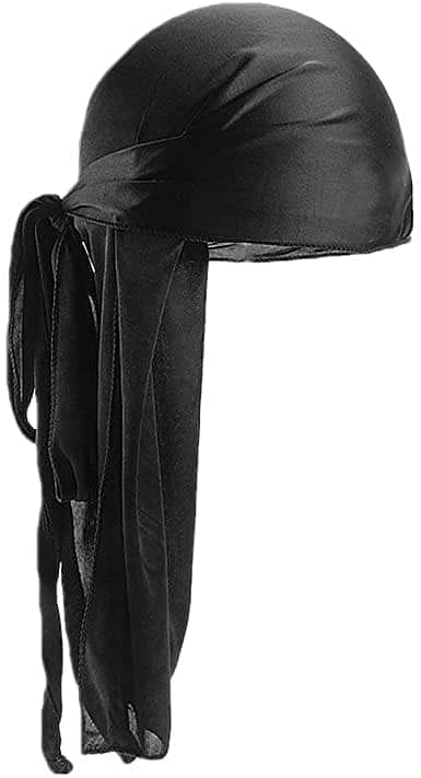 Silky Satin Durag Men's Cap Hat Doo Rag Biker Smooth Head Wrap Bandana 5 pack - Goldy TV