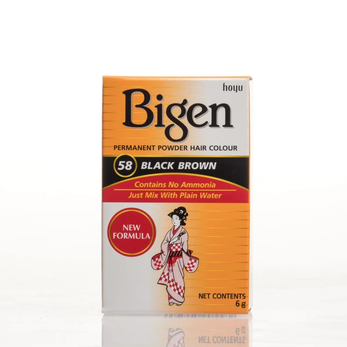 Bigen Permanent Powder Hair Color - 58 - Black Brown
