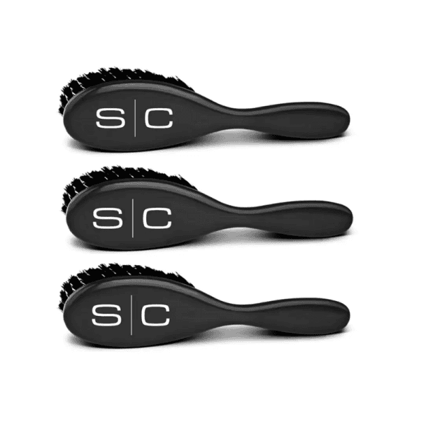 Stylecraft The Fresh Cut Fade and Cleaning Barber Brush - Black #SC318B