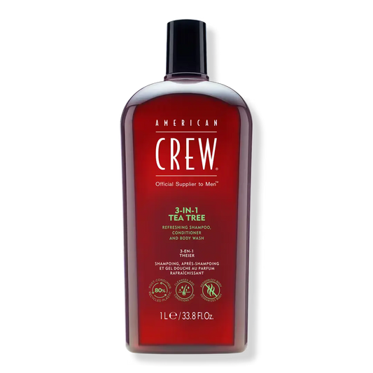 AMERICAN CREW 3 in 1 TEA TREE SHAMPOO 33.8 oz