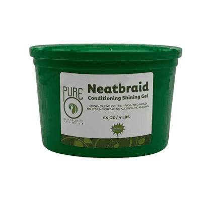 Pure O Natural Neatbraid Beauty Professional Conditioning Shining Gel 64oz / 4LB