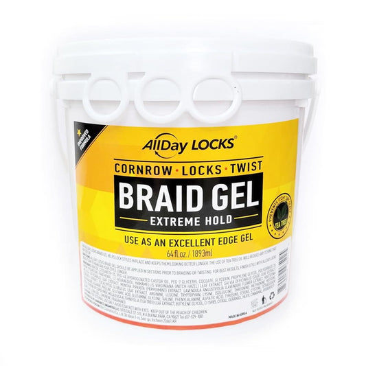 AllDay Locks Braid Gel Extreme Hold, 64 Oz.