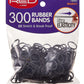 Kiss Red Rubber Bands Black 300 Count Medium (12 Pieces)