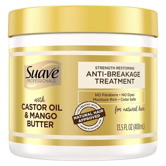 SUAVE PROFESSIONALS -Castor Oil & Mango Anti-Breakage Treatment 13.5oz