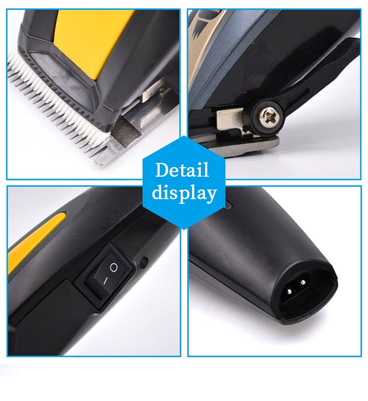 Professional Rechargeable Hair Clipper LI 2098 Lithium FX+ Cord/Cordless Ergonomic Clipper - Black & Gold