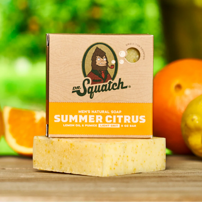 Dr Squatch SUMMER CITRUS, 5oz Bar Soap