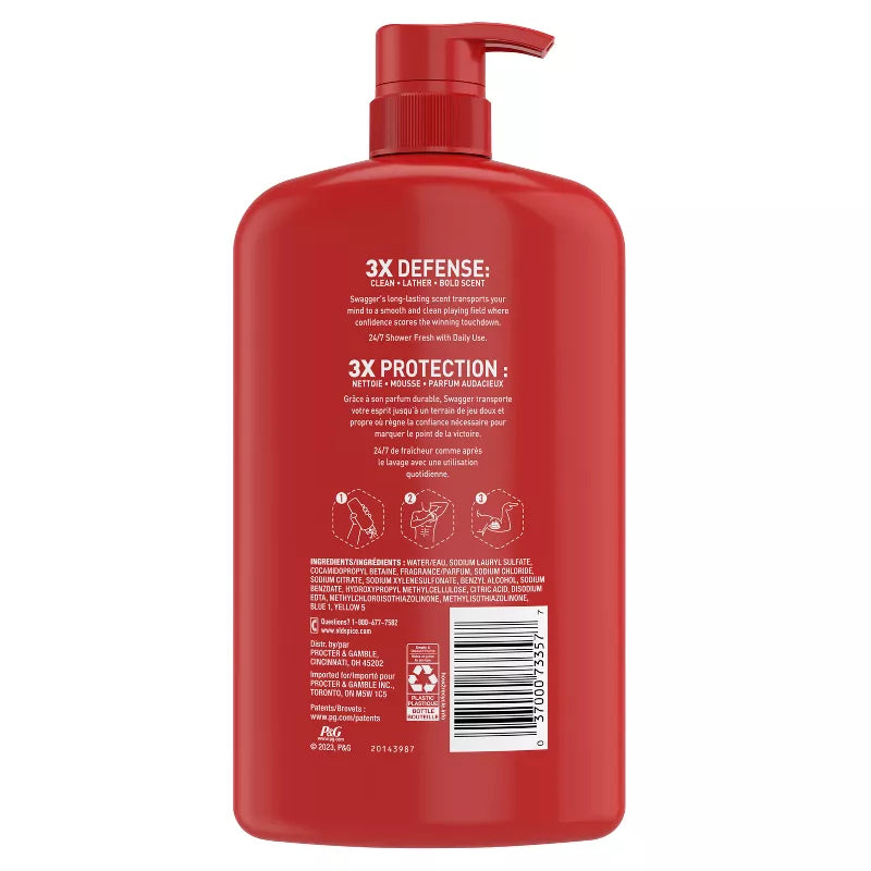 Old Spice Swagger Body Wash for Men, 33.4 fl oz