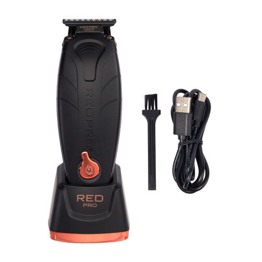 RED PRO PCT-02 PROFESSIONAL CORDLESS TRIMMER WITH CHARGE STAND