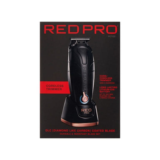 RED PRO PCT-02 PROFESSIONAL CORDLESS TRIMMER WITH CHARGE STAND