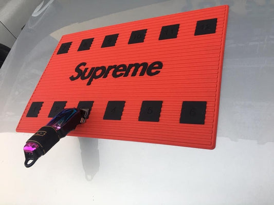 Supreme Barber Mat Red- Large with 12 Magnets