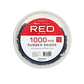 Red by Kiss 1000 Medium Rubber Bands #HRB03