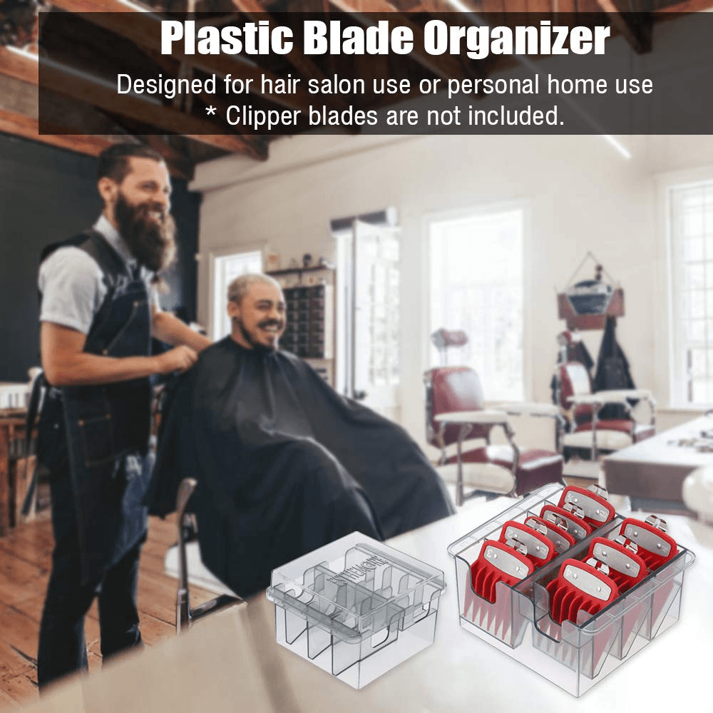 Plastic Blade/Comb/Attachement Organizer Case